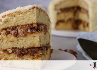Τούρτα με σταφίδες και αποξηραμένα σύκα (Lady Baltimore cake)