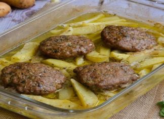 Ζουμερά μοσχαρίσια γεμιστά μπιφτέκια από τον Γιώργο Τσούλη – Με πατάτες βουτηγμένες στην μουστάρδα