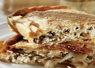 Λιώνει στο στόμα αυτή η αλμυρή κολοκυθόπιτα με κανταΐφι – Με αυγά και ελαιόλαδο