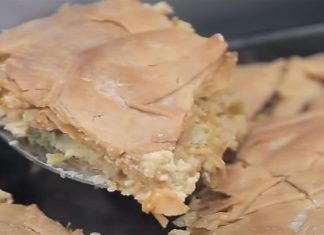 Κολοκυθόπιτα με φέτα σκέτο… “λουκούμι” – Ελάχιστες θερμίδες