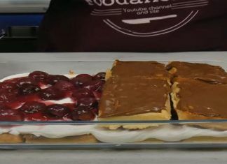 Συγκλονιστικό γιαουρτογλυκό ψυγείου με βάφλες και κεράσια – Εύκολο και γρήγορο