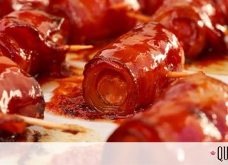 Λαχταριστά λουκανικάκια τυλιχτά με μπέικον