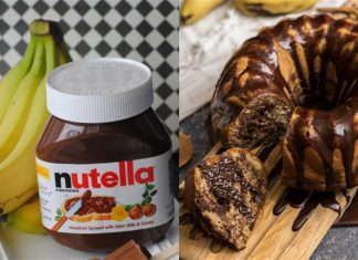 Κέικ γεμιστό: Εύκολη συνταγή για αφράτο κέικ πορτοκάλι με γέμιση μπανάνα, νουτέλα και γλάσο σοκολάτας