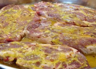 Μπριζόλες χοιρινές μαριναρισμένες με πορτοκάλι μέλι και μουστάρδα!