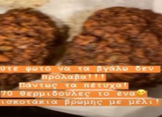 Τα μπισκότα της Ελένης Χατζίδου με μόνο 70 θερμίδες – Η “μυστική” συνταγή