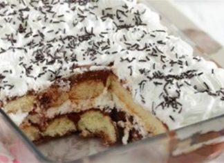 Λαχταριστό και πανεύκολο γλυκό ψυγείου με σαβαγιάρ και σοκολάτα