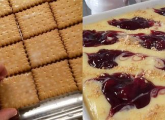 Μπισκοτόγλυκο με ζαχαρούχο γάλα και γλυκό του κουταλιού: Εύκολη και λαχταριστή συνταγή που θυμίζει καλοκαίρι