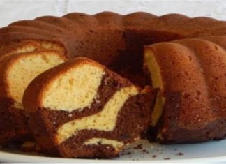 Δίχρωμο κέικ της μανούλας