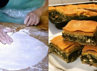 Σπανακόπιτα με σπιτικό φύλλο: Η συνταγή της γιαγιάς για χωριάτικη και τραγανή σπανακόπιτα