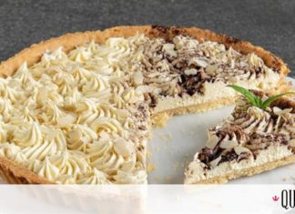 Τάρτα αμυγδάλου με κρέμα λευκής σοκολάτας