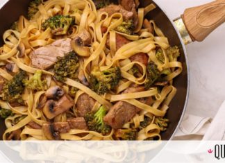 Ταλιατέλες με μοσχάρι και μπρόκολο