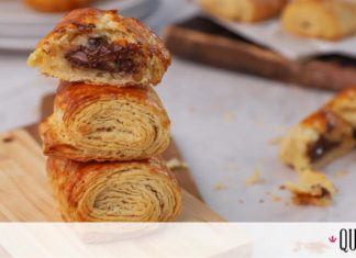 Σπιτικά κρουασάν γεμιστά με σοκολάτα