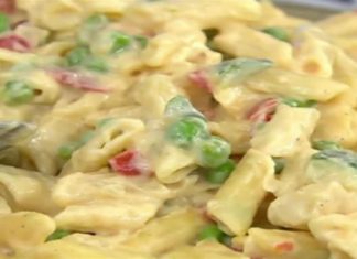 Πεντανόστιμες τυρένιες πένες με αρακά και κολοκυθάκι! (Video)