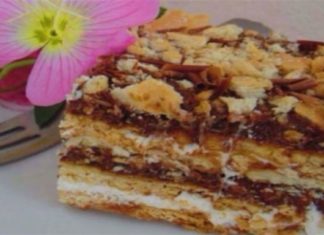 Μπισκοτογλυκό με 2 κρέμες