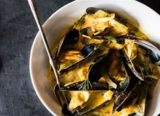 Μύδια σαγανάκι με μουστάρδα και λεμόνι – “Εγκεφαλικό” με την συνταγή της Αργυρώ Μπαρμπαρίγου