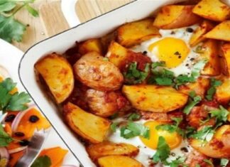 Απογειώστε γρήγορα και απλά την γεύση στο τραπέζι με αυγα και πατάτες στου φούρνο – Σαν τηγανίτα