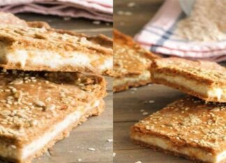 Τυρόπιτα ολικής άλεσης με γιαούρτι, φέτα και δυόσμο έτοιμη σε 20′