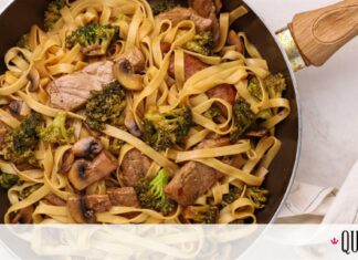 Ταλιατέλες με μοσχάρι και μπρόκολο