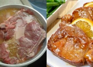 Ζουμερές χοιρινές μπριζόλες μαριναρισμένες με μουστάρδα, πορτοκάλι και μέλι