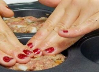 Παίρνει μια φόρμα για κέικ και τη γεμίζει με κιμά: Όταν είδαμε το αποτέλεσμα… μας έτρεχαν τα σάλια!