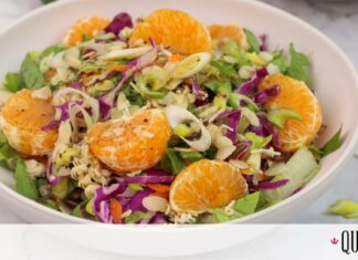 Δροσερή σαλάτα με κοτόπουλο και μανταρίνια