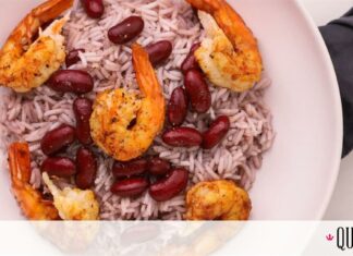 Γαρίδες με ρύζι και κόκκινα φασόλια, από τον Γιώργο Τσούλη