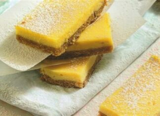 Μπάρες λεμονιού της Αργυρώς Μπαρμπαρίγου – Γρήγορα και εύκολα