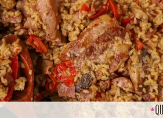 Λαχταριστό ρητό ρύζι με χοιρινή πανσέτα