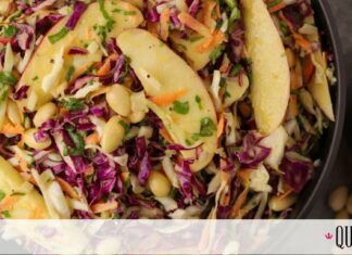 Η συνταγή για σαλάτα με κόκκινο λάχανο και μήλο