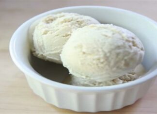 Σπιτικό παγωτό βανίλια χωρίς ζάχαρη
