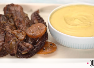 Η εύκολη συνταγή για καραμελωμένο χταπόδι με φάβα