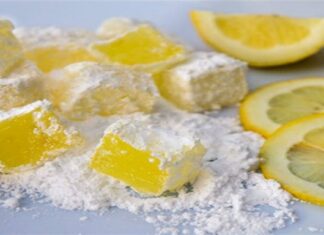 Λαχταριστά νηστίσιμα λουκούμια λεμονιού!