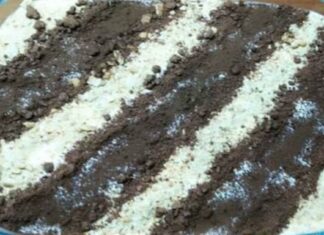 Μπισκοτογλυκό με κακάο, φρέσκο γάλα και σαντιγί