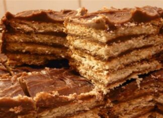 Εθισμός στη σοκολάτα; Φτιάξτε αυτό το πεντανόστιμο γλυκό ψυγείου με μπισκότα και θα μας θυμηθείτε