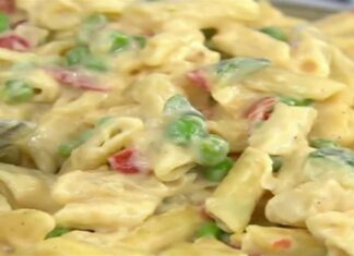 Πεντανόστιμες τυρένιες πένες με αρακά και κολοκυθάκι! (Video)