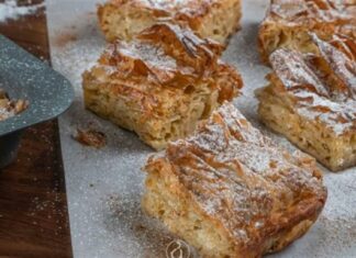 Η μπουγάτσα της τεμπέλας – Με πλούσια γέμιση και αφράτο φύλλο κρούστας