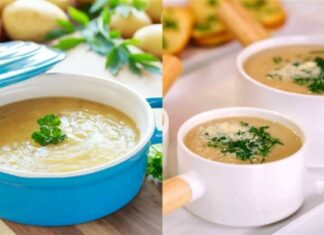 Πατατόσουπα με σκόρδο και παρμεζάνα για τις κρύες μέρες του χειμώνα