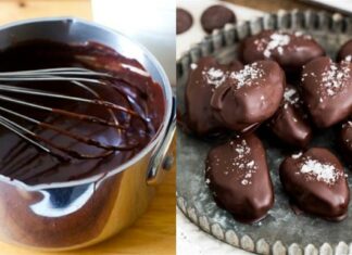 Εύκολο σοκολατένιο γλυκό με μόνο 2 υλικά που γίνεται στη στιγμή και δεν έχει σχεδόν καθόλου θερμίδες