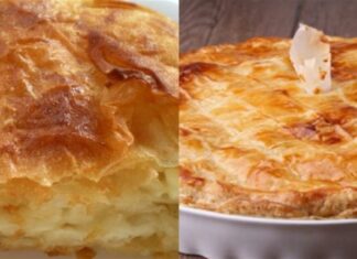 «Χρυσαφένια» απόλαυση: Τραγανό φύλλο, πλούσια γέμιση και ονειρική γεύση – Η τυρόπιτα που θα σου «πάρει» το μυαλό