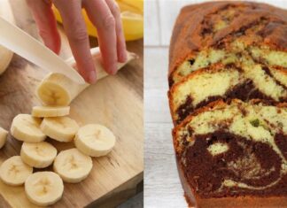 Υγιεινό κέικ μπανάνας χωρίς αυγά και ζάχαρη που μπορείτε να τρώτε όσα κομμάτια θέλετε