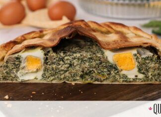 Τάρτα με σπανάκι, τυριά και αυγό (Pasquolina)