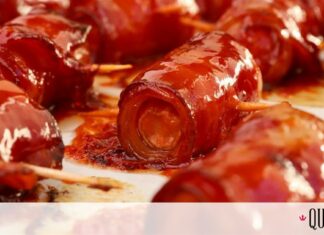 Λαχταριστά λουκανικάκια τυλιχτά με μπέικον