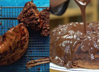 Κέικ σοκολάτας με λιωμένη σοκολάτα στην «καρδιά» – Ζουμερή «κόλαση»