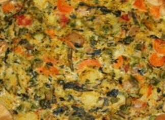 Ανοιχτή πίτα λαχανικών με λεμόνι της Βέφας Αλεξιάδου