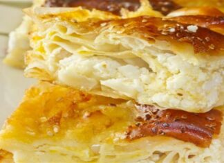 Κολασμένη τυρόπιτα με γιαούρτι χωρίς φύλλο