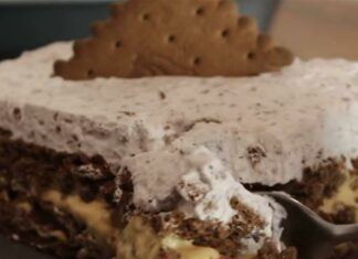 Γρήγορο γλυκό ψυγείου με καραμελωμένο ζαχαρούχο γάλα και 4 υλικά