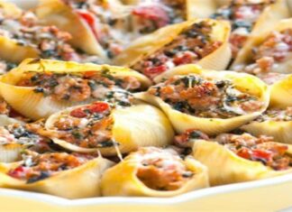 Προτότυπα μακαρόνια γεμιστά με κοτόπουλο και τυρί: Χορταστικός συνδυασμός!