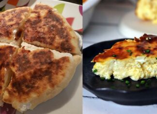 Θα την φτιάχνετε ξανά και ξανά: Ζουμερή τυρόπιτα στο τηγάνι με 2 τυριά, έτοιμη σε χρόνο μηδέν