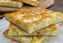 Περίσσεψε ψωμί; Ζουμερή τυρόπιτα χωρίς φύλλο με μυζήθρα και γιαούρτι