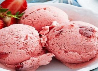 Σπιτικό παγωτό φράουλα με 3 υλικά